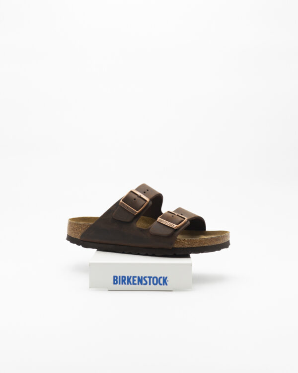 Arizona Sandalo Birkenstock – Habana Pelle Pianta Larga