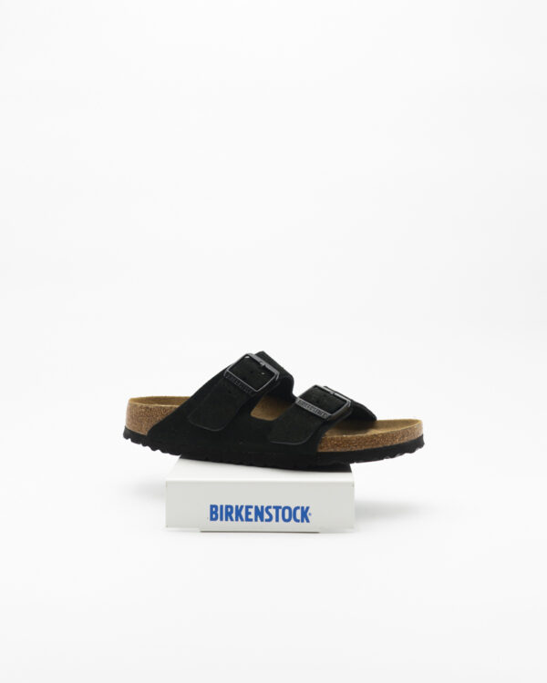 Arizona Sandalo Birkenstock – Nero Camoscio