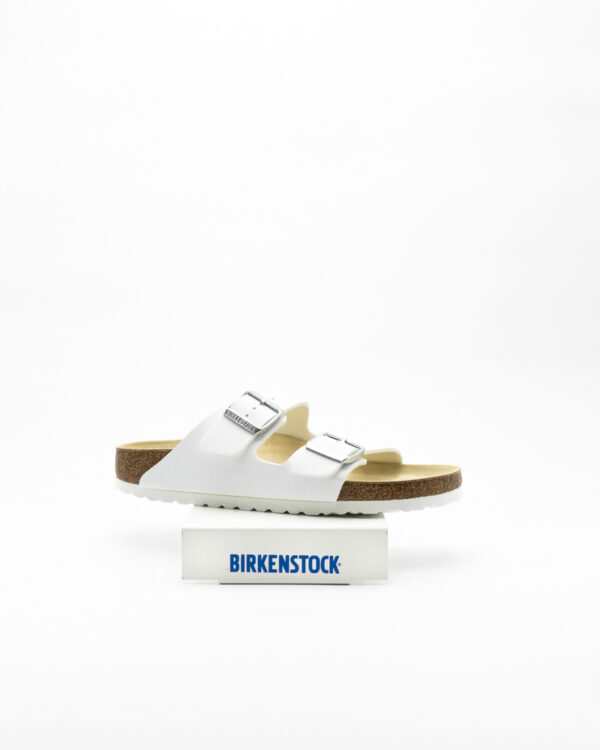 Arizona Sandalo Birkenstock – Bianco Vernice
