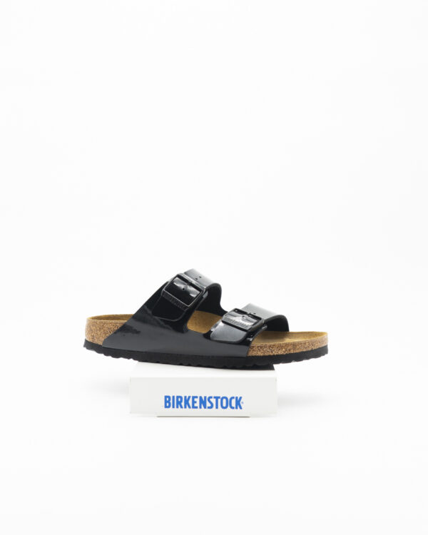 Arizona Sandalo Birkenstock – Nero Vernice