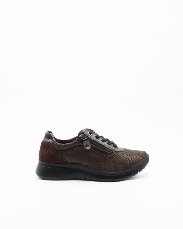 Sneaker elasticizzata con lacci e plantare