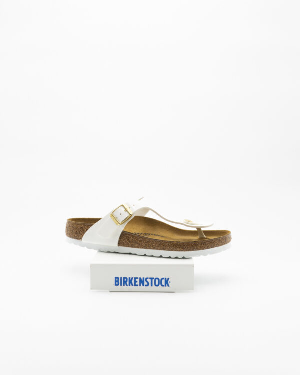 Gizeh Sandalo Birkenstock – Bianco Vernice