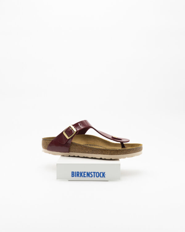 Gizeh Sandalo Birkenstock – Bordeaux Vernice