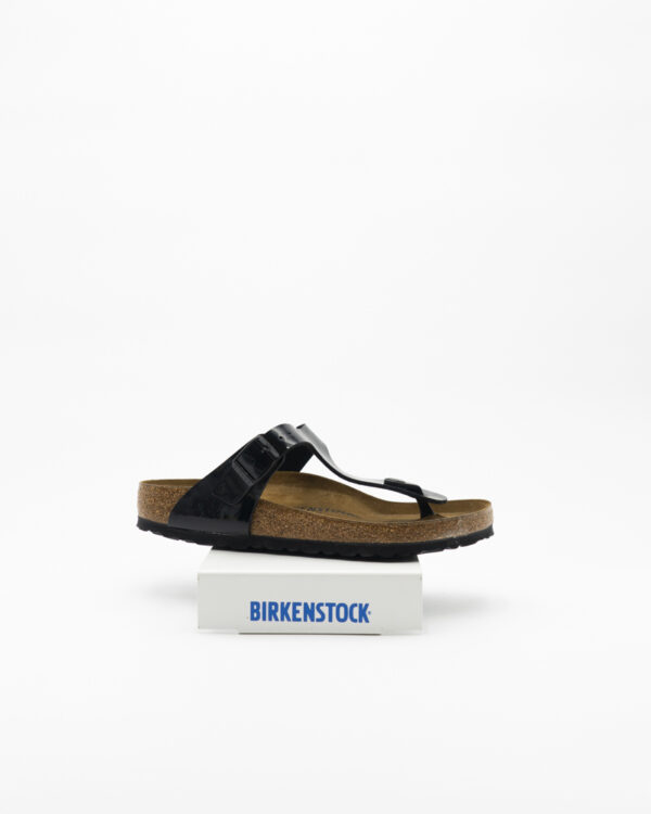 Gizeh Sandalo Birkenstock – Nero Vernice