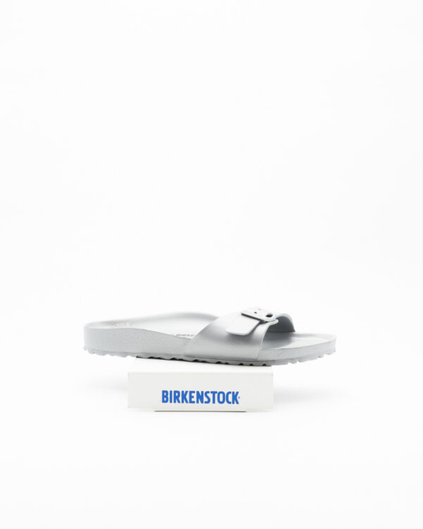Madrid Sandalo Birkenstock Eva – Argento Pianta Stretta