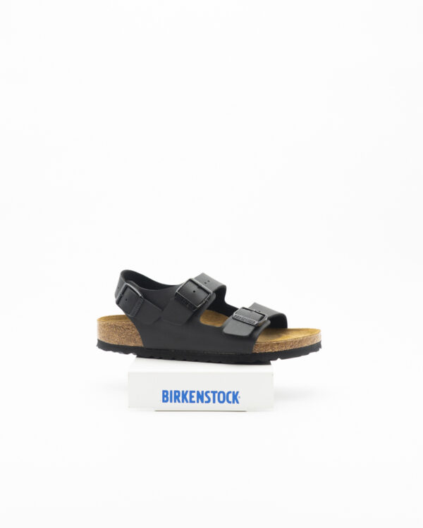 Milano Sandalo Birkenstock – Nero Pianta Stretta