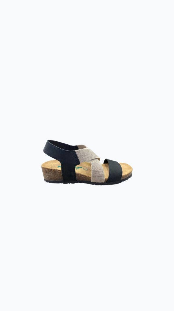 Sandalo BioNatura fascia elastica - Nero