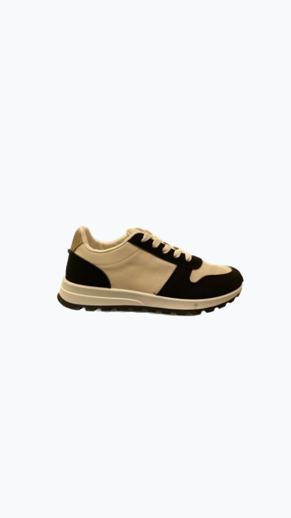 Sneakers Nero-Beige