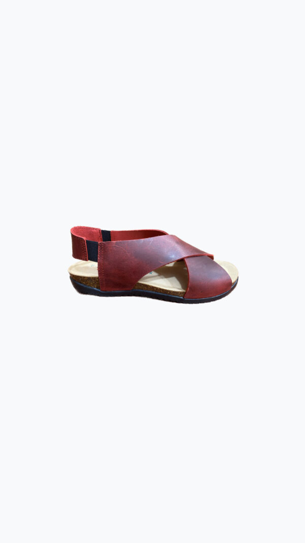 Sandalo Incrociato BioNatura - Rosso