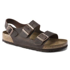 Milano Sandalo Birkenstock – Habana Pelle Pianta Stretta
